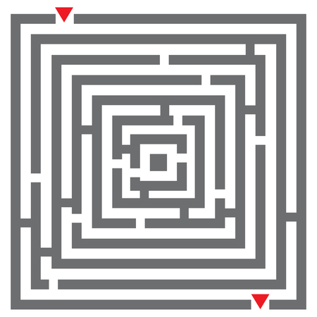maze vector illustration (labyrinth)のイラスト素材