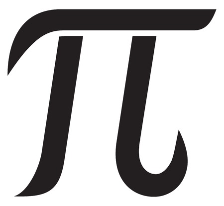 Greek letter pi vector illustration.のイラスト素材