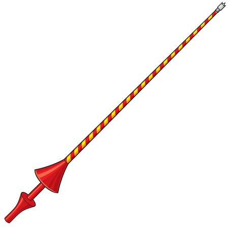 knight lance vector illustration (medieval weapon)のイラスト素材