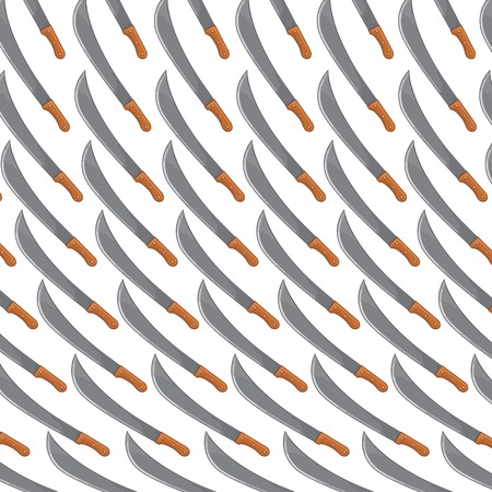 background pattern with machetesのイラスト素材