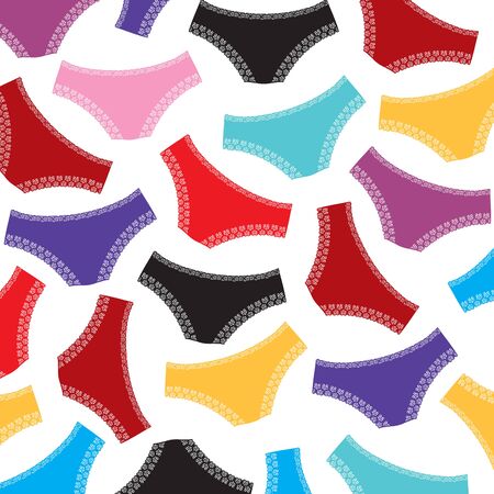 woman panties underwear pattern backgroundのイラスト素材