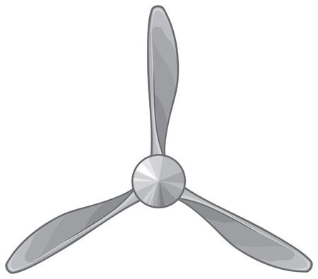 Airplane propeller vector illustrationのイラスト素材
