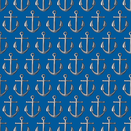 background pattern with anchorsのイラスト素材