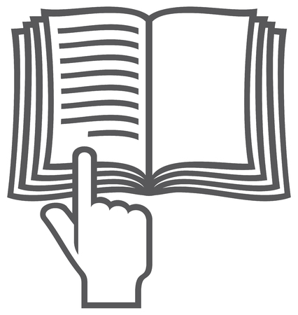 manual book vector symbol (instruction icon)のイラスト素材