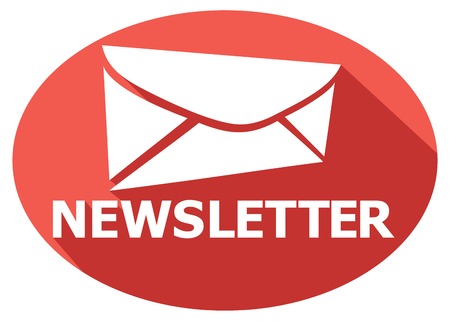 newsletter flat iconのイラスト素材