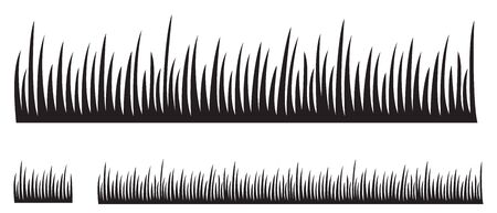 Grass silhouette vector illustration designのイラスト素材