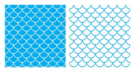 Seamless colorful fish scales (Mermaid background)のイラスト素材