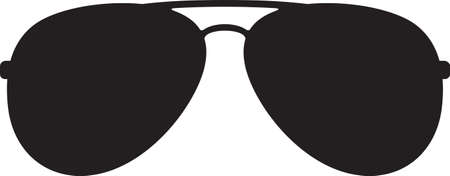 Aviator sunglasses vector illustrationのイラスト素材