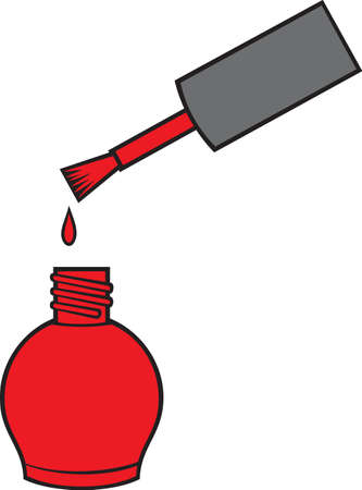 Nail polish illustrationのイラスト素材