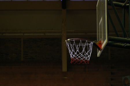 basketball hoop at the gymの写真素材