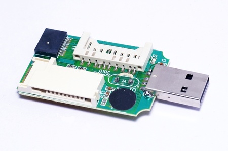 The inside structure of card reader circuit