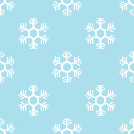 simple seamless order background of snowflake vectorのイラスト素材