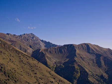 Mountain peaks in the high alpsの写真素材
