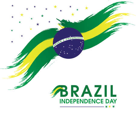 Brazil National Or Independence day, The freedom day of Brazilのイラスト素材