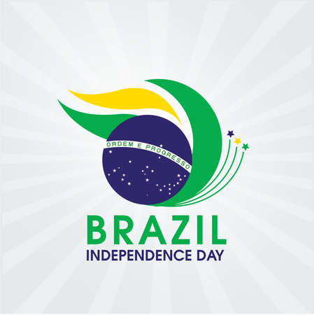 Independence Day of Brazil 7 September a National dayのイラスト素材