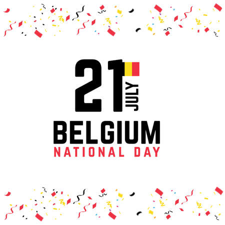 Belgium national day wallpaperのイラスト素材