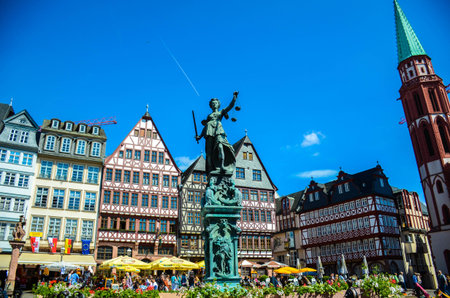 An old statue among new eraのeditorial素材