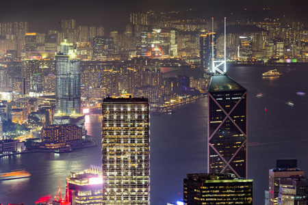 Modern office buildings in Central Hong Kong.