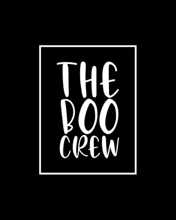 The boo crew.  typography poster design. Premium Vector.のイラスト素材