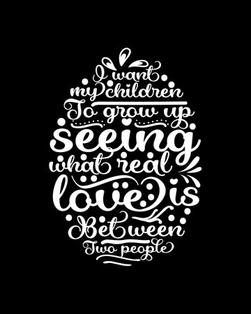 Love hand drawn typography poster design. Premium Vector.のイラスト素材