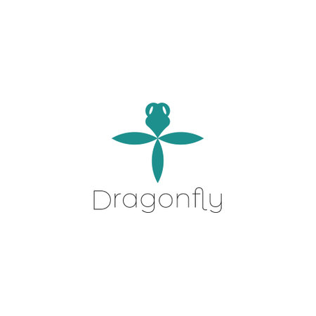 Dragonfly Logo Template.のイラスト素材