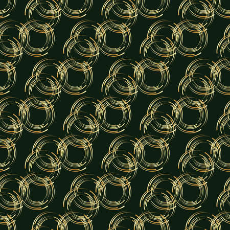 circle Seamless Pattern Design . Vector Illustration.