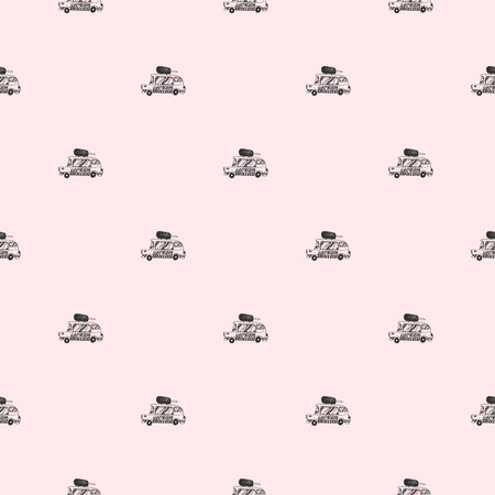 Ice Cream Seamless Pattern Design Vector Illustration.のイラスト素材
