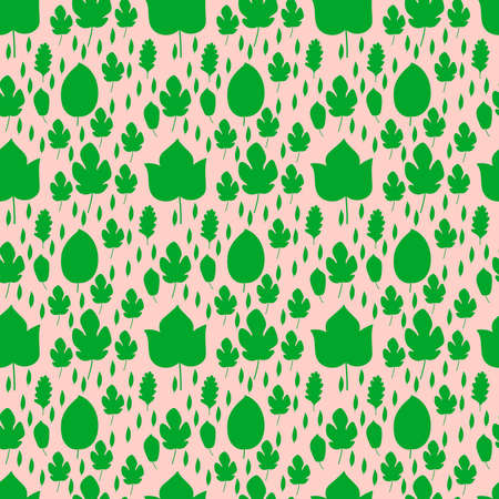 leaf Seamless Pattern Design Vector Illustration.のイラスト素材