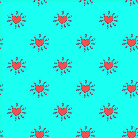 Love Seamless Pattern Design . Vector Illustration.