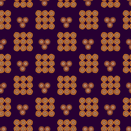 Mandala Seamless Pattern Design . Vector Illustration.のイラスト素材