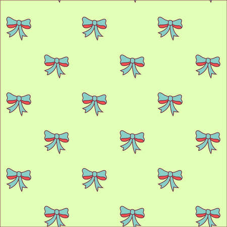 Ribbon Seamless Pattern Design . Vector Illustration.のイラスト素材