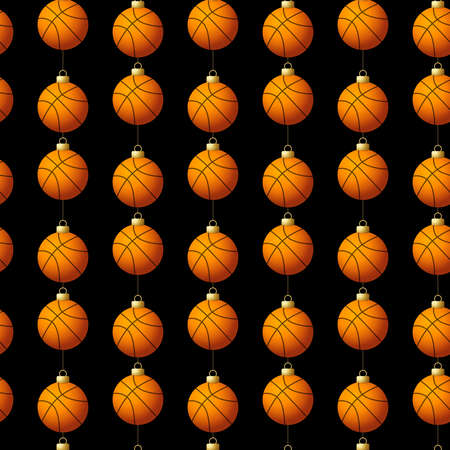 Basketball Seamless Pattern Design. Vector illustrationの写真素材