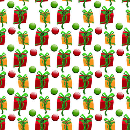 Christmas Seamless Pattern Design. Vector illustrationのイラスト素材