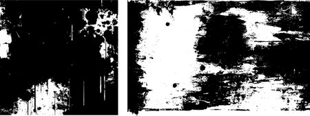 Grunge vector background. Black and white grunge texture.のイラスト素材