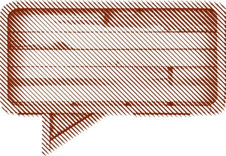 Speech bubble. Vector illustration ready for vinyl cutting. EPS 10のイラスト素材