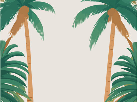 palm tree tropical summer season vector illustration eps 10. Vector illustrationのイラスト素材