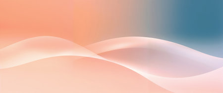 Abstract background with smooth lines in pastel colors. Vector illustration.