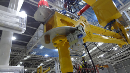 Industrial machinery and equipment in a factory. Industrial background. Industrial backgroundの写真素材