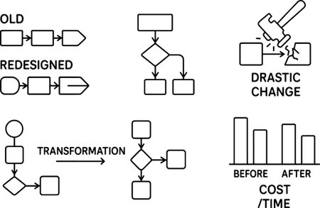 Diagram showing the process of decision making. Black and white version.のイラスト素材