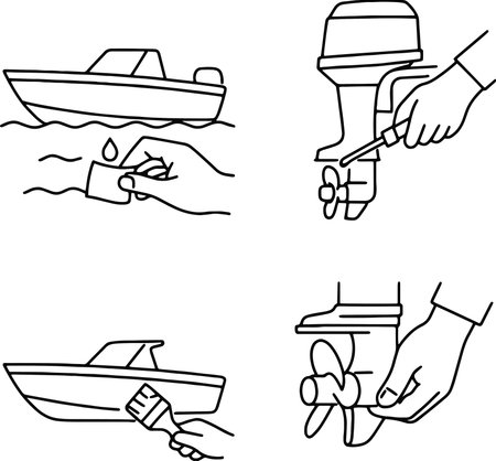 Fishing - black and white vector illustration of a hand holding a fishing rodのイラスト素材
