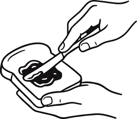 Sushi.Black and White Illustration ready for vinyl cutting.のイラスト素材