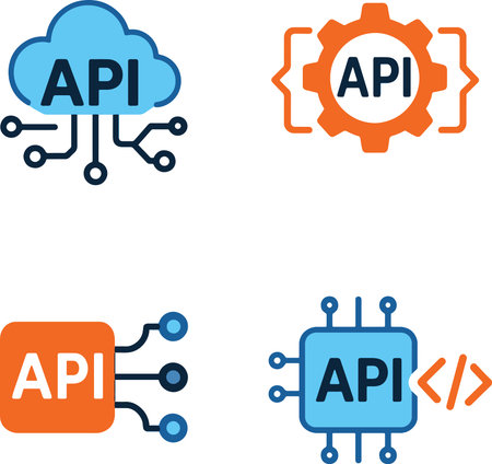 Artificial Intelligence (APP) icon set. Vector illustration.
