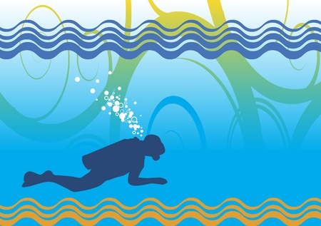 Diverのイラスト素材