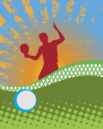 Tennis backgroundのイラスト素材