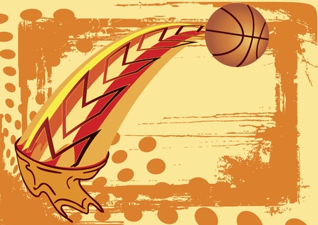Abstract basketball bannerのイラスト素材