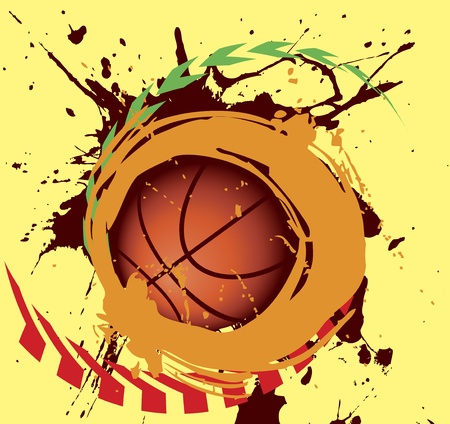Basketball splashのイラスト素材