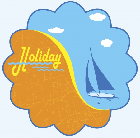 Holiday emblemのイラスト素材