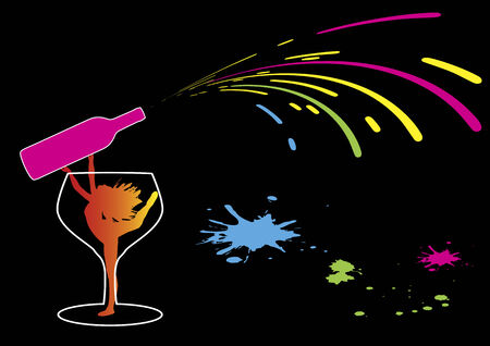 Abstract dancing のイラスト素材