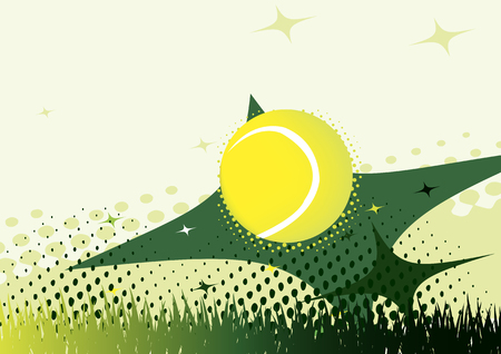 Abstract green tennis backgroundのイラスト素材