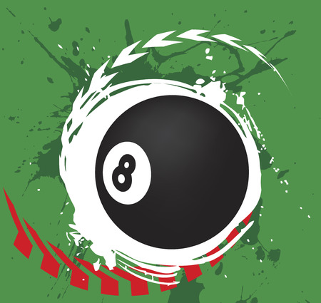 Billiard splash.Abstract vector illustration.のイラスト素材